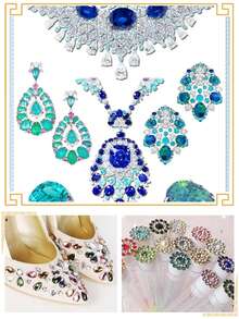 Cz12經典橢圓形玻璃水晶鑲嵌銀底穿花石,diy服飾和珠寶飾品配件,尺寸：18mm（長）x 14mm（寬） - 紫色 - 查看 3