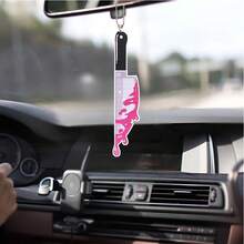 1入創意恐怖刀具裝飾汽車/背包鑰匙扣吊飾哥特風情情人節禮物 - 彩色 - 查看 2