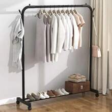 Estante Para Colgar Ropa Multifuncional - Negro - Ver 4