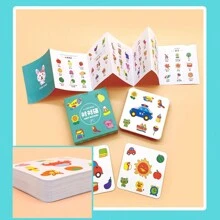 1 Set Of 54pcs Animal & Fruit Themed Memory Matching Puzzle Cards For Children's Thinking, Cognitive Development, Parent-Child Interaction, Educational Table Game, Educational Toys - Multicolor - View 7
