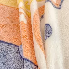 1 Pieza Colcha De Felpa Engrosada Con Patrón En Relieve - Multicolor - Ver 4
