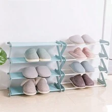 1個簡易鞋架組裝z型家用宿舍鞋架 - 咖啡棕 - 查看 3