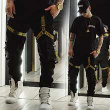 Men Pants - 黑色 - 查看 7