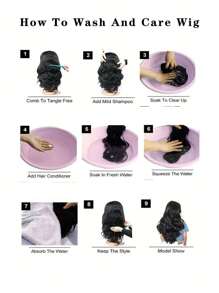 1pc African Curly Hair Bun Ponytail, Short Synthetic Afro Twist Drawstring Hair Extension, Suitable For Women And Girls - Black-brown - View 10