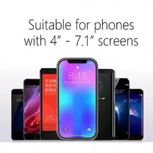 1套汽車後視鏡安裝手機支架,導航,可伸縮,多功能 - 黑色 - 查看 8