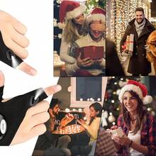 Led手電筒手套,免提照明,修理、釣魚、燒烤、露營、跑步必備的酷炫小工具；獨特的男性禮物,父親節、情人節、新年和生日的禮物 - 黑色 - 查看 10