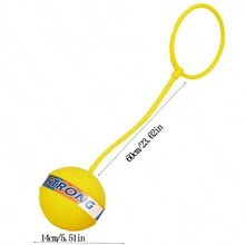 Pelota Que Rebota Iluminada Al Azar, Anillo Elástico Para El Pie, Círculo Para Saltar Fitness Con Palo Mágico, 1 Ud. - Multicolor - Ver 3