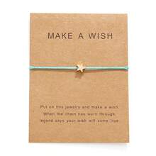 1pc European And American Simple Wish Five-Pointed Star Handmade Woven Bracelet - Five-pointed Star - View 3