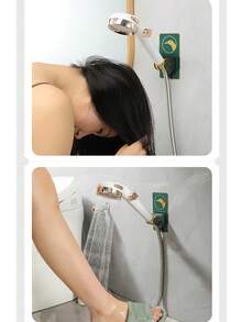 Bathroom Shower Head Holder Adjustable Self-Adhesive Shower Bracket Home Product - Bear - View 10