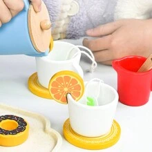 Pretend Play Afternoon Tea Set Wooden Toy For Children, Toddlers, Girls' Tea Party, Birthday Gift - Simulated Afternoon Tea - View 4