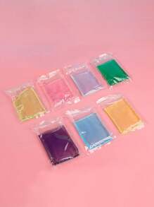 1pc Unicorn Diy Crystal Slime Putty Toy, Rainbow Color, Blow Bubble With Straw, Stretch, Fun Sweet Dessert Diy - Pink - View 5