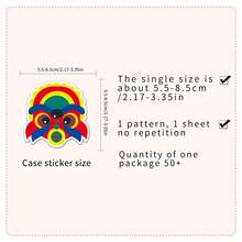 50pcs Chinese New Year Creative Waterproof Graffiti Stickers Skateboard Laptop Cartoon Decoration Traditional Festival Stickers - Multicolor - View 2