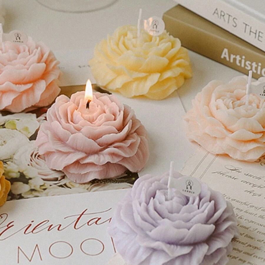 1 Miếng 2024 Phong cách mới Dầu thơm Nến DIY Quà lưu niệm Hoa mẫu đơn Hoa Món Quà Cho Giáng Sinh , Sinh nhật , Ngày lễ tình nhân , Hoặc Lãng mạn Nhà  Đồ trang trí - Nhiều màu - Xem 1
