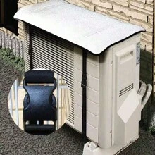 1 件空調室外機隔熱墊、電器盒遮陽防雨雪罩、鋁箔隔熱空調防曬罩 - 彩色 - 查看 7