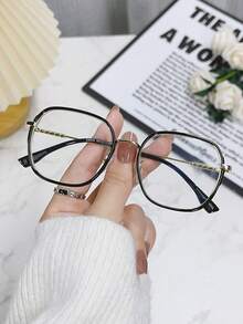 1pc Metal Tr Mix Unisex Business Korean & Japanese Style Glasses - Multicolor - View 8