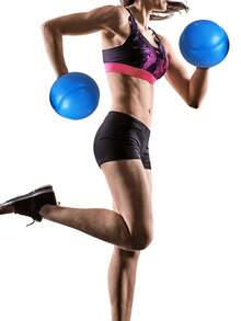 2pcs/Set Inflatable Boxing Gloves - Blue - View 3