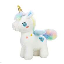 Muñeco de unicornio de peluche, peluches, lindos juguetes de peluche para niños - Azul - Ver 6
