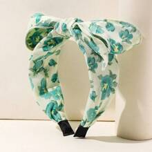 1pc Flower Pattern Bowknot Headband For Women Boho Hair Band Hair Hoop - Multicolor - View 16