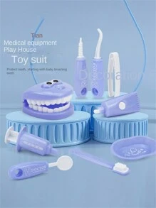 1pc Children's Mouth Dental Toy Set,Dentist Role Play Pretend Game - Pink - View 9