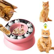 1pc New Design Interactive Cat & Dog Toy Feeder With Rotating Leakage Function, Puzzle Game For Iq Training And Weight Loss - Orange - View 3