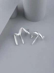 2pcs Metal Minimalist Hair Claw Clip, Elegant Everyday Hairpin, Suitable For Women, As Gift - Gold - View 5