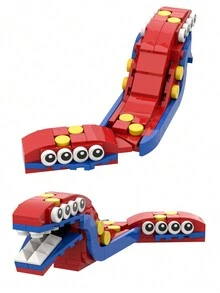 Moc小顆粒拼砌智能積木玩具,diy數字馬戲團展示怪物主角時尚桌飾,迷你積木玩具 - 數位馬戲團 - 查看 4