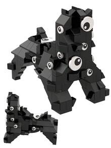 Moc小顆粒拼砌智能積木玩具,diy數字馬戲團展示怪物主角時尚桌飾,迷你積木玩具 - 數位馬戲團 - 查看 3