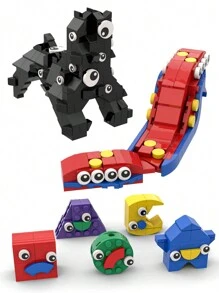 Moc小顆粒拼砌智能積木玩具,diy數字馬戲團展示怪物主角時尚桌飾,迷你積木玩具 - 數位馬戲團 - 查看 1