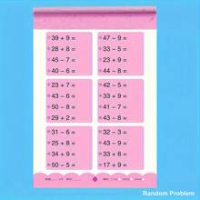 1入學前加法和減法檔案卡,包括橫向和縱向格式,適用於20/50/100以內的數字,每套32張卡片 - 彩色 - 查看 6
