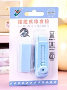 1pc Sky Blue Eraser - Blue - View 1