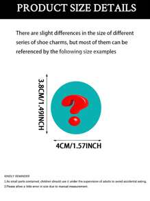 1個發光貓爪鞋飾,適用於涼鞋、花園鞋、diy鞋飾 - 藍色 - 查看 7