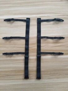 2 cái/bộ Nam Chống nếp nhăn & Không trượt Áo sơ mi & Đàn hồi Vớ Garter - màu đen - Xem 3
