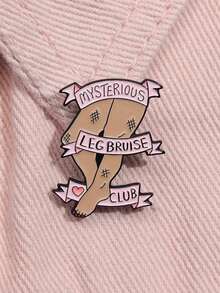 Creative Girl Themed Zinc Alloy & Enamel Pin Badge Brooch With Unique 'imperfect Legs' Design - Multicolor - View 4
