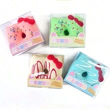 1pc Random Color Cute Cartoon Shaped Cat Ears Donut Slow Rising Scented Stress Relief Toy - Multicolor - View 8