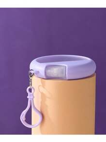 1入組25毫升便攜式液體分裝瓶,圓形卡片式噴霧瓶,透明香水噴霧瓶,硅膠套匣鑰匙扣可補充旅行瓶,適用於旅行儲物、浴室、露營、女性、學生返校使用 - 粉色 - 查看 5