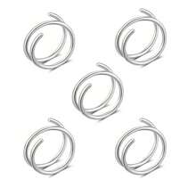 5入組不鏽鋼雙層鼻環,女士男士耳環、耳廓、唇環流行配飾 20g - 雙層鼻環 - 查看 11