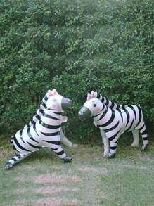 2入組3d斑馬造型氣球套組 - 黑色 - 查看 5