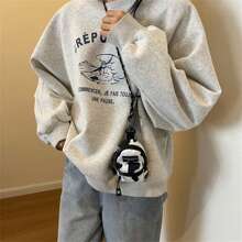 1 件迷你颈包零钱包耳机包个性斜挎钥匙包精致百搭吊坠包男女皆宜 - 白色 - 查看 7