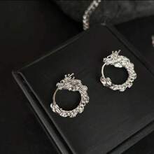 新款潮流龍形耳夾,奢華優雅,多用途,獨特,簡約酷風格耳環,批發 - 龍形耳扣 - 查看 4