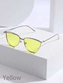 1 件女士奢华时尚猫眼时尚眼镜，时尚复古 Y2k 眼镜，日常生活、驾驶和户外活动的美学配件，保护 - 彩色 - 查看 8