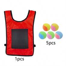 1套/6入隨機顏色的黏貼背心和球,戶外遊戲玩具 - 彩色 - 查看 7