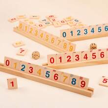 兒童數字認知多米諾遊戲,幼兒園親子互動桌面玩具,早期教育和腦力訓練 - 彩色 - 查看 5