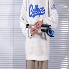 1pc Heavy Duty And Extended Garbage Pickup Claw, Aluminum Alloy Trash Picker, Household Cleaning Sanitation Clip For Environment - Blue - View 10