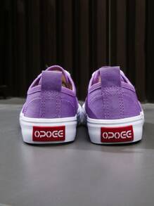 OPOEE Kids Canvas Shoes, Spring/Autumn Korean Style, Fashionable Low-Top Casual Athletic Shoes With Classic Lace-Up, And Versatile Skateboard Sneakers