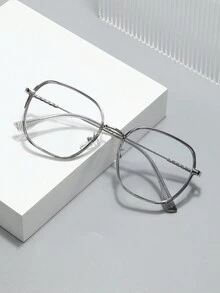 1pc Metal Tr Mix Unisex Business Korean & Japanese Style Glasses - Multicolor - View 1