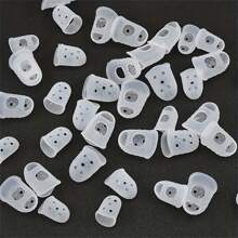 8Pcs/Set Silicone Finger Guards, Guitar Fingertip Protectors, For Ukulele1Guitar, Transparent Color - White - View 3