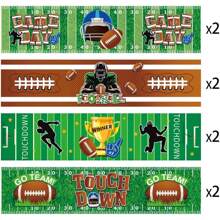 8pcs Theme Stickers, Football Party Decoration Stickers For Water Bottles, Beverages And Cups - Green - View 3