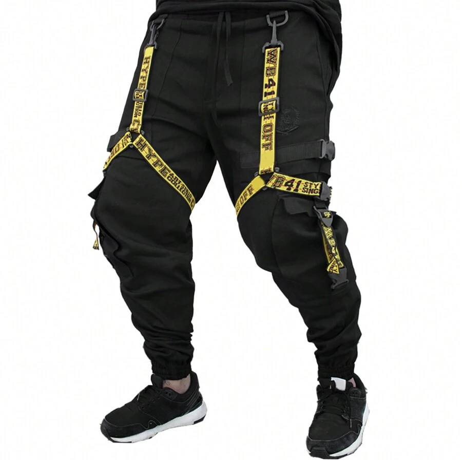 Men Pants - 黑色 - 查看 1