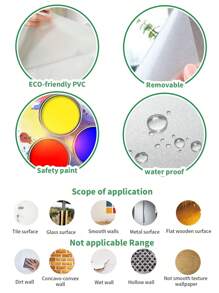 1pc Cartoon Butterfly Beauty Eyes Pattern Pvc Decor Wall Sticker - Multicolor - View 6