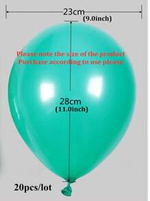 1 paquet de 20 pièces de ballons en latex bleu lac épais de 2,2 g, pour l'anniversaire, la décoration de fête, l'événement du centre commercial, des ballons en forme d'arche avec de fausses perles, ballons ronds en latex de 10 pouces pour le mariage, la décoration d'une nouvelle maison, la célébration